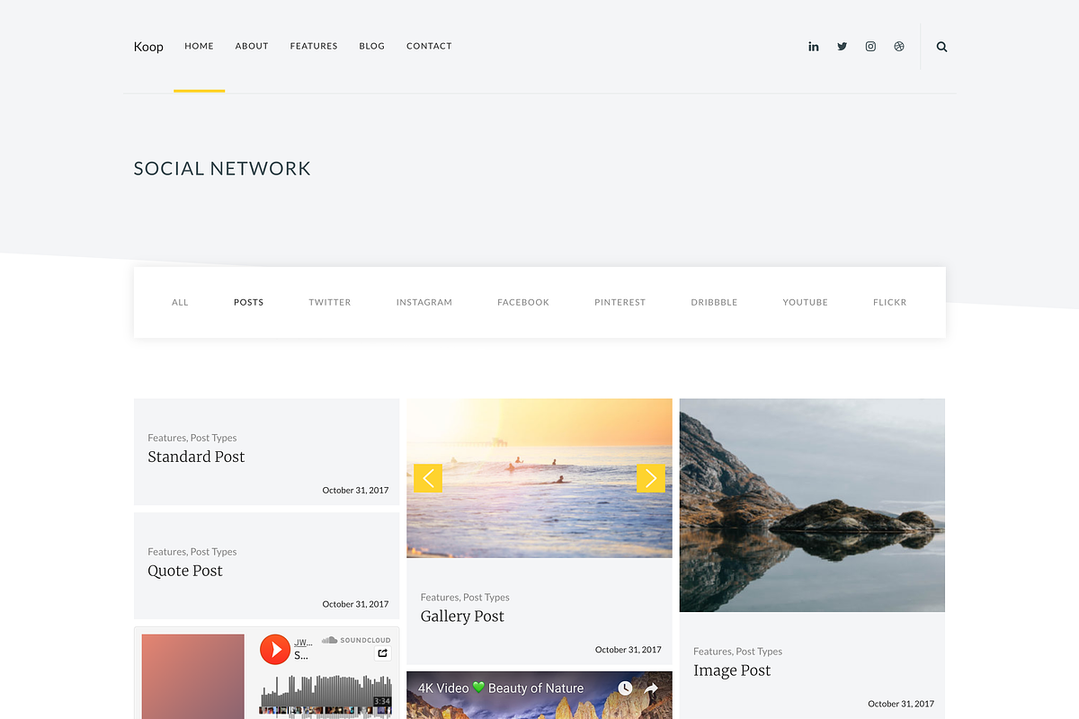 Koop - Multipurpose Theme and Social, a WordPress Template by ThemeWizz (Photo 1 of 4)