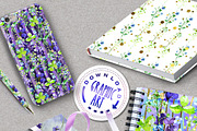 Violets Seamless Pattern, a Pattern Graphic by Download Graphic Art (Thumbnail 5 of 6)