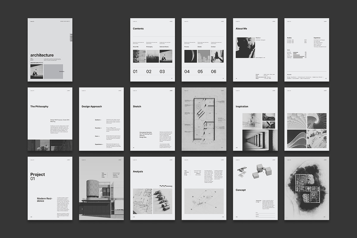 Architecture Portfolio Template, a Brochure Template by Studio Monova (Photo 29 of 33)