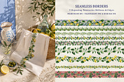 Amalfi Lemon Mediterranean Clipart, a Decorative Illustration by SunnJaneArt (Thumbnail 15 of 17)