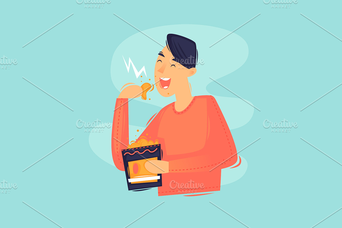 People eat., a Food Illustration by Podis (Photo 6 of 9)