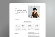 Osei Portfolio Framer Template, a Landing Page Template by Luna Studio (Thumbnail 4 of 10)