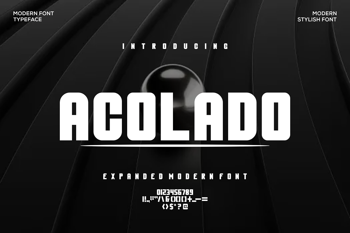 Acolado Font, a Sans Serif Font by agusariyadi (Photo 1 of 5)
