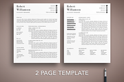 Professional Resume Template, a Resume Template by The Creative Resume (Thumbnail 2 of 8)
