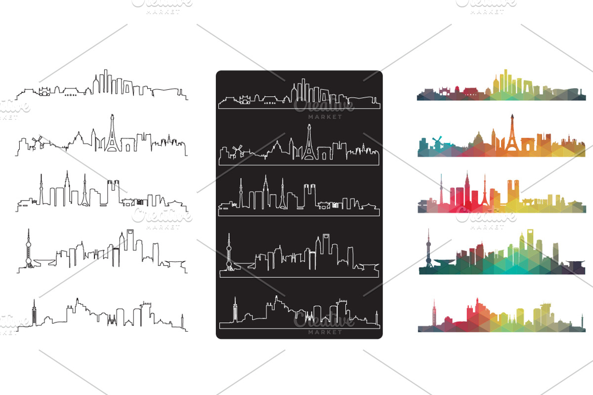 City Vector, an Illustration by VL Shop