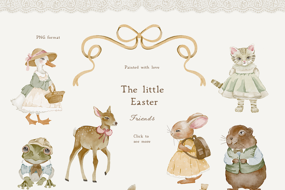 Grandmillenial Cottage kids set, an Object Graphic by Grace Noboa Illustrations (Photo 6 of 17)