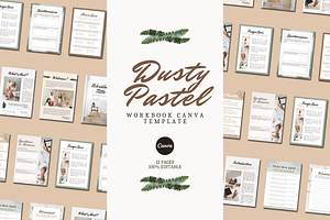 WORKBOOK CANVA TEMPLATE, a Print Template by The Little Lily Studio