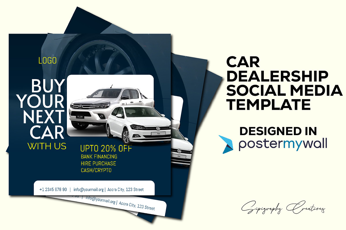 Car Dealership Social Media Template