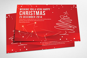 Christmas Postcard Templates.