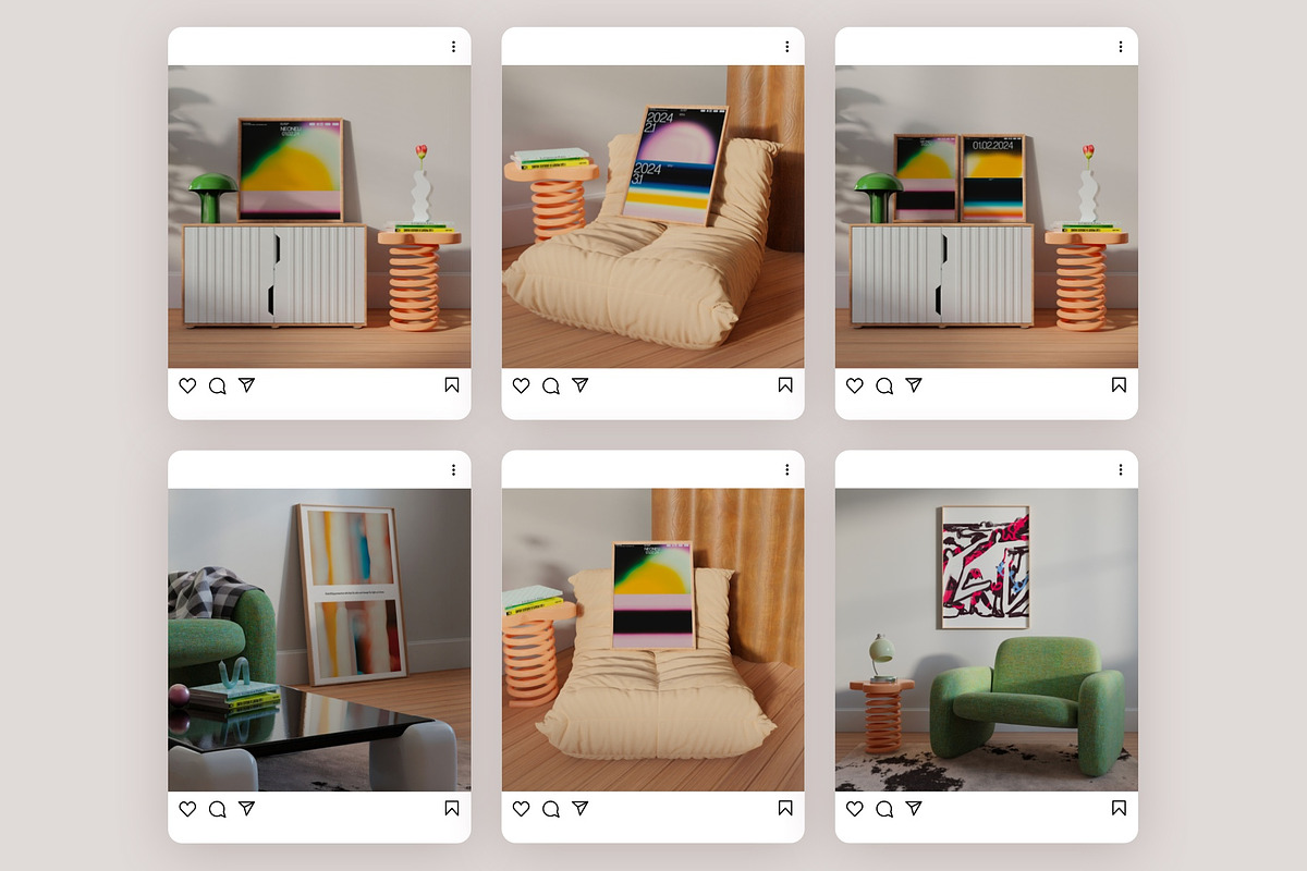 Interior Frame Mockup Bundle BRYNLEE, a Household Mockup by Bonumo (Photo 7 of 14)