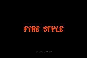 Gofired Burning - Fire Typeface Font