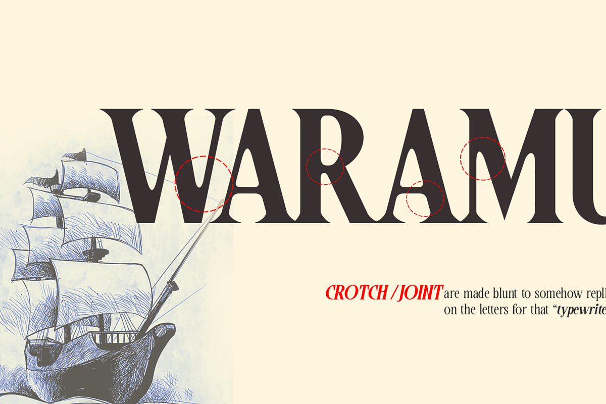 Waramugi- Vintage Condensed Typeface, a Font by Lurinzu Studios (Photo 3 of 6)