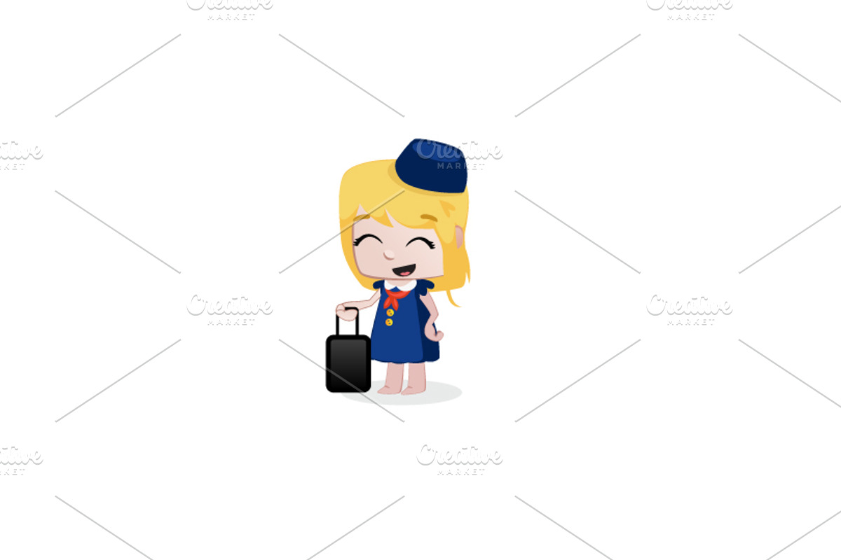 24 x Professions Vector little Girls, an Illustration by Beatriz Gascón (Photo 2 of 4)