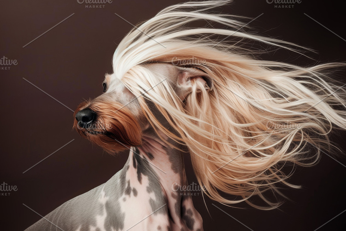 Dogs with long hair. 111 images, an Animal Photo by Handmadefont (Photo 7 of 15)