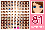 vector BIG avatars SET, a Templates & Theme by WINDmade (Thumbnail 6 of 40)