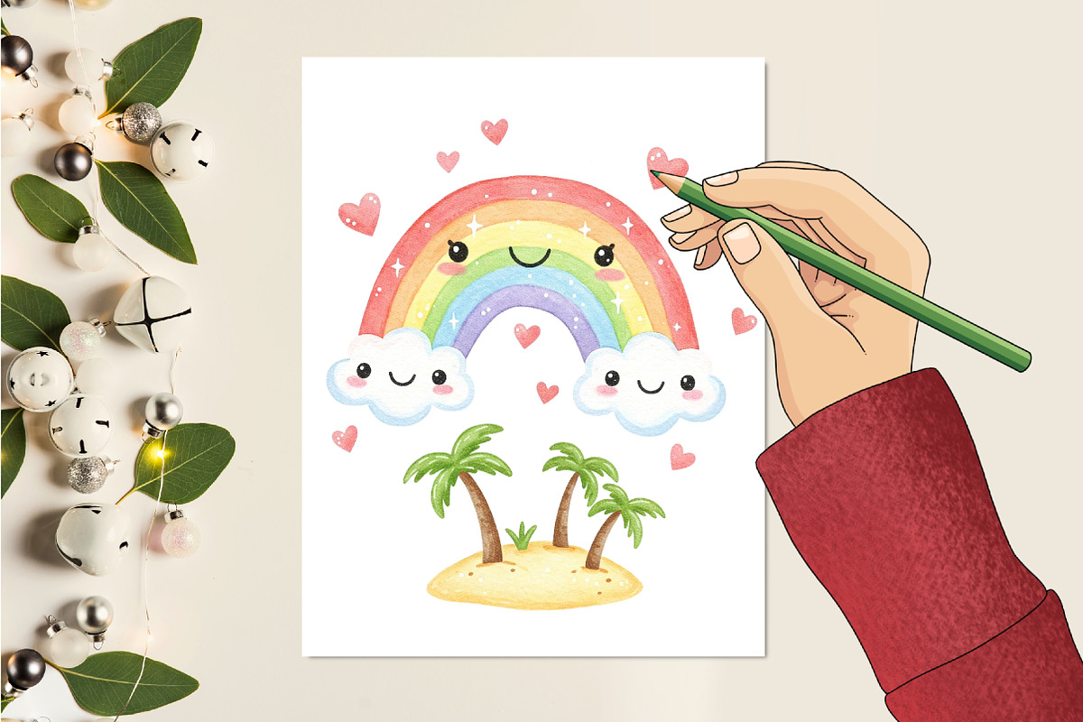 Cute Sweet Summer Clipart, an Illustration by RobertsArt (Photo 7 of 7)
