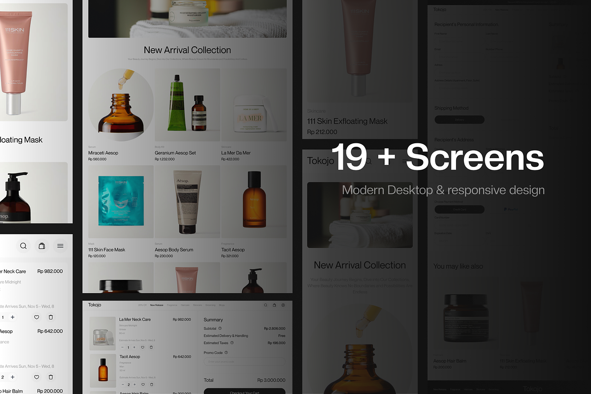 Tokojo - E-commerce Website UI KIt, a Device Mockup by Odama (Photo 4 of 6)