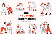 Industrial Illustrations Art, a Person Illustration by Vectors Market (Thumbnail 1 of 10)