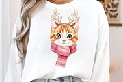 Cute Christmas Animals Clipart, an Illustration by SinaCreation (Thumbnail 5 of 7)