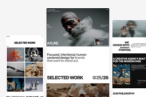 Axure - Portfolio & Agency Figma UI