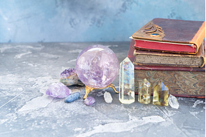 Healing crystals concept, a Health & Medical Photo by Neirfy
