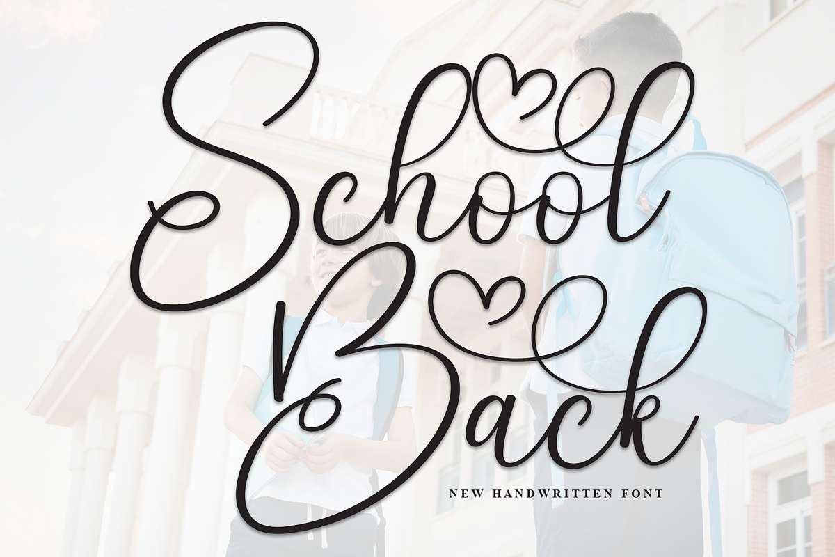 School Back | Script Font, a Handwritten Font by Scratchones (Photo 1 of 9)