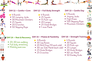 30 days complete Home Workout Guide, a Poster Template by Noorist (Thumbnail 2 of 2)