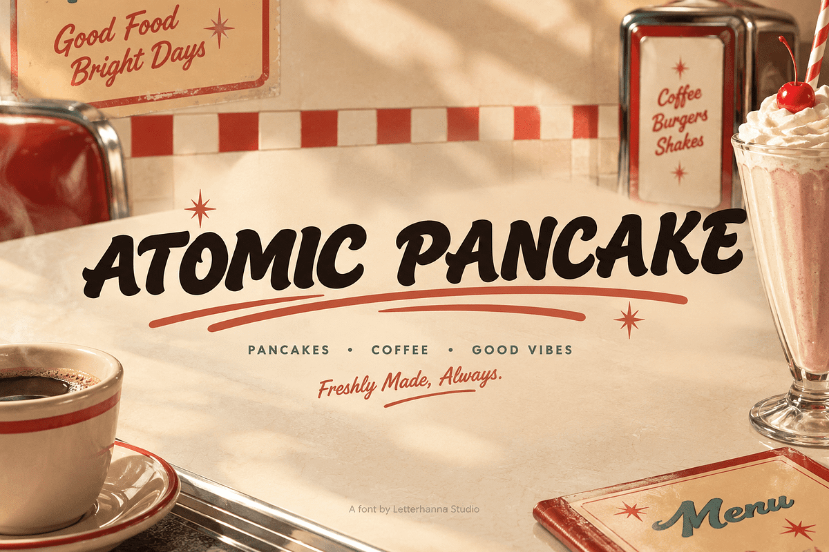 Pichella Bold Script Retro Font, a Handwritten Font by Letterhanna Studio (Photo 8 of 9)