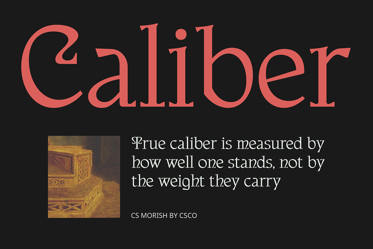 CS Morish – Uncial Font, a Serif Font by Craft Supply Co. (Photo 2 of 8)