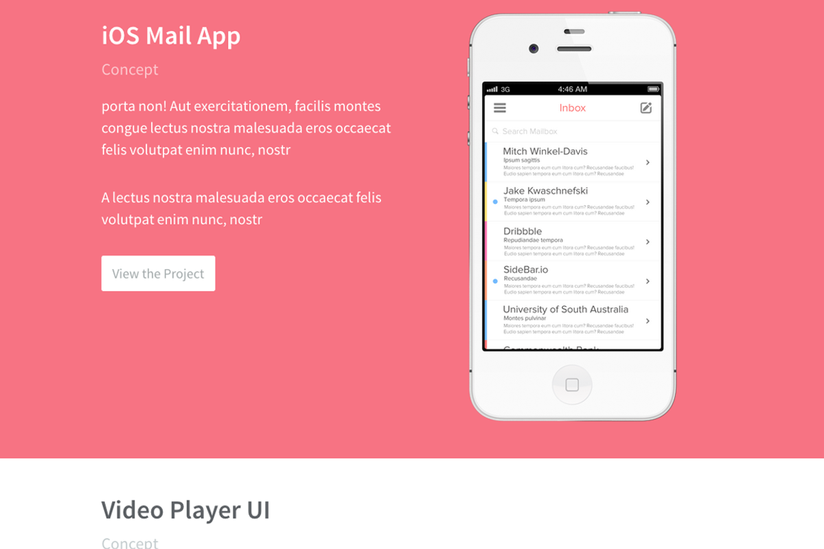Sunday - One Page Portfolio Theme, a Templates & Theme by alexvanderzon (Photo 4 of 5)