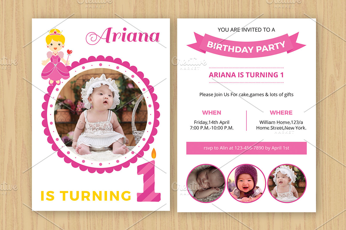 Birthday Invitation Template-V531, a Flyer Template by Template Shop (Photo 1 of 2)
