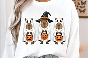 Kawaii Capybara Ghost PNG, an Illustration by DreamArtGraphic (Thumbnail 2 of 5)