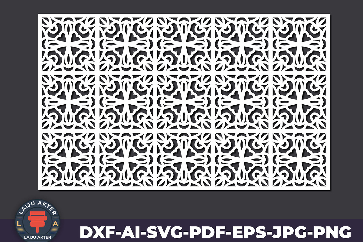 Ornament Pattern SVG for Cutting, an Illustration by LaijuAkter (Photo 2 of 2)