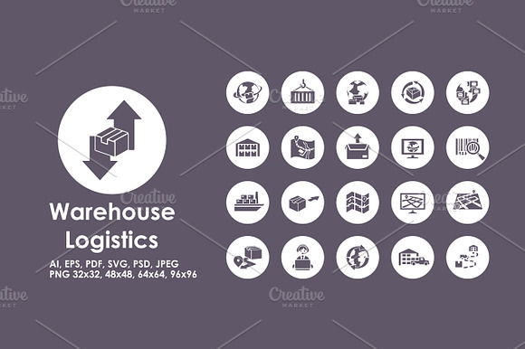 Warehouse Logistics Icons