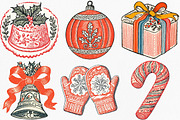 Christmas Hand-Drawn Element Clipart, an Illustration by Canvas Craft (Thumbnail 3 of 8)