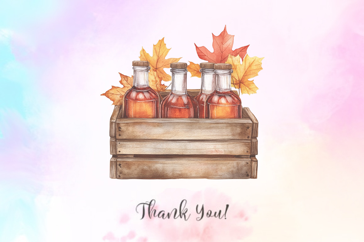 Watercolor Maple Syrup Clipart, an Illustration by Watercolor design (Photo 10 of 12)