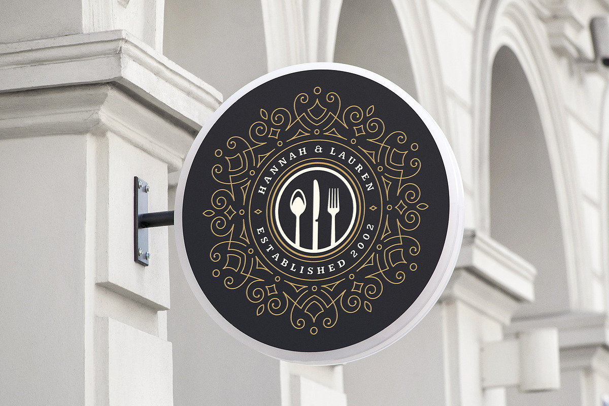 36 Restaurant Logos and Badges, a Branding & Logo Template by Vasya Kobelev (Photo 15 of 20)