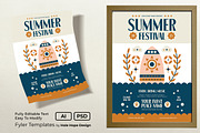 Folk Art Summer Festival Flyer, a Flyer Template by Hole Hope Design (Thumbnail 1 of 5)