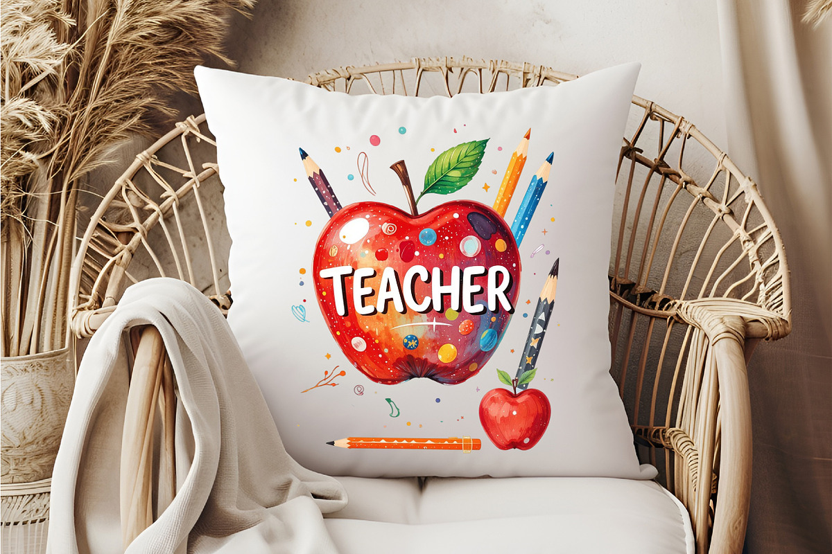 Best Teacher Teacher's Day Clipart, an Illustration by DreamCafeArt (Photo 6 of 7)