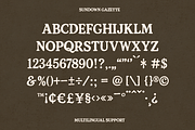 Sundown Gazette – Vintage Display, a Script Font by Creacy Studio (Thumbnail 8 of 9)