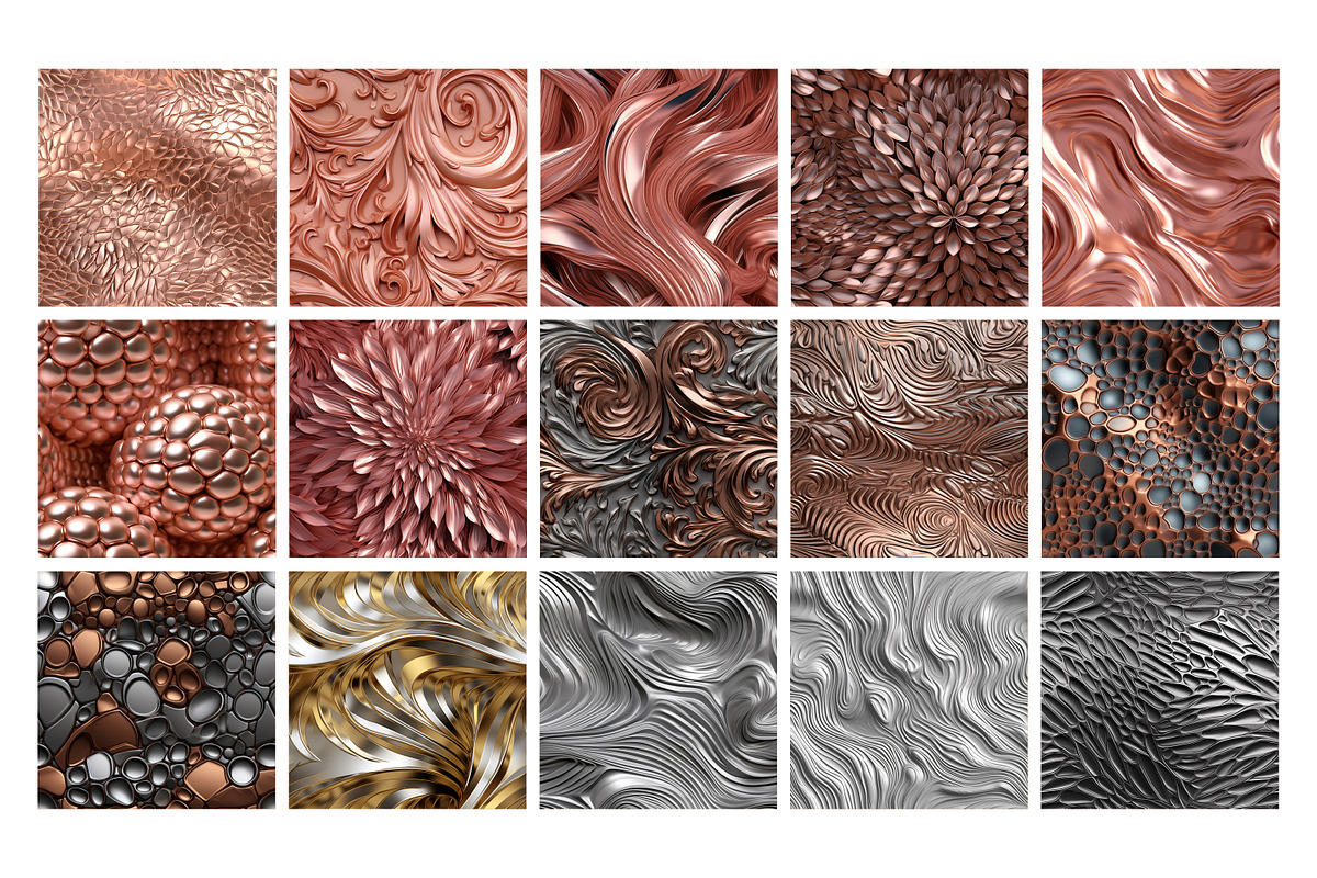 3D Metal Texture Seamless Pattern, a Pattern Graphic by Forhadx5 (Photo 5 of 5)