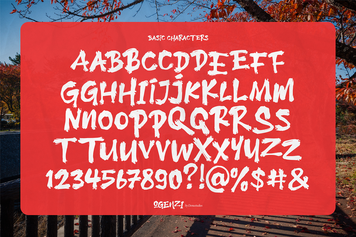 Ogenzi | Hand Drawn Japanese, a Handwritten Font by Denustudios (Photo 10 of 12)