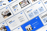 Blue Business Agency PPT, a Presentation Template by graphicook (Thumbnail 1 of 4)