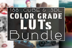 188 LUTs Bundle Pack - Color Grades