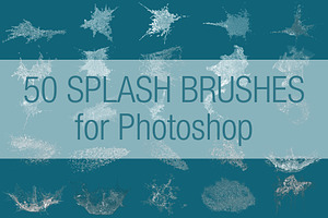 50 Splash Brushes For Photoshop