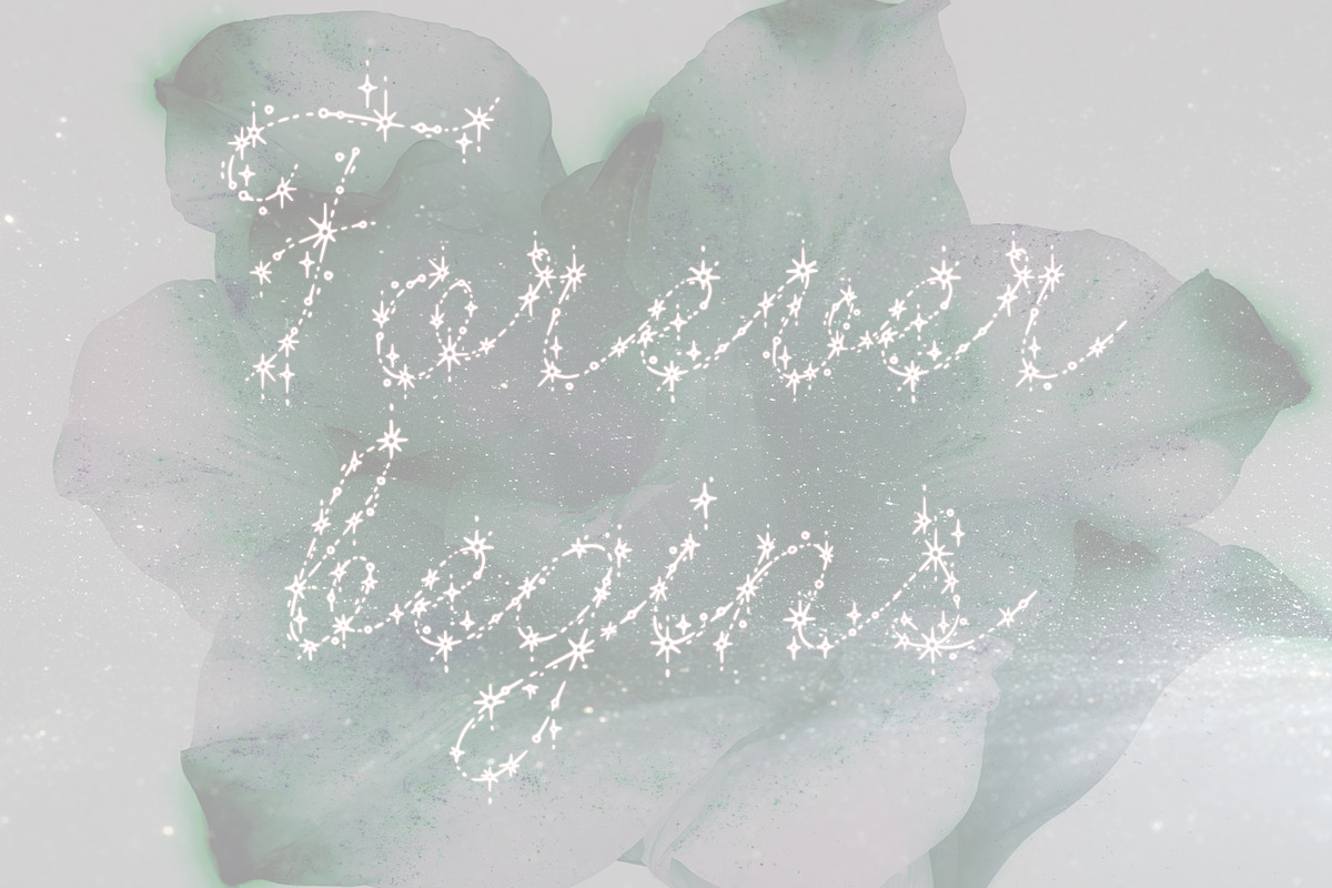 Spark Veil Decorative Glitter Font, a Script Font by AnMark (Photo 12 of 13)