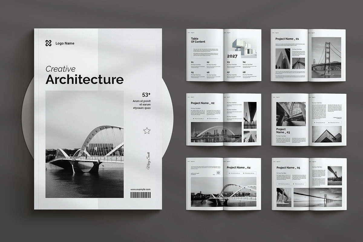 Architecture Portfolio, a Brochure Template by Seeing-art (Photo 1 of 11)