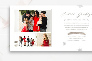 Accordion Christmas Card Template