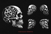 10 Bundle Dark Art Skull Machine, an Illustration by Morspective (Thumbnail 3 of 7)