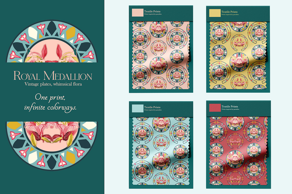 Royal Medallion Prints & Patterns, a Pattern Graphic by GND ART STUDIO (Photo 2 of 8)